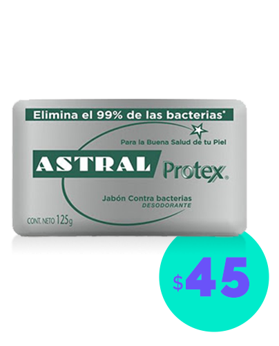 Jabón Astral Protex Plata a $45